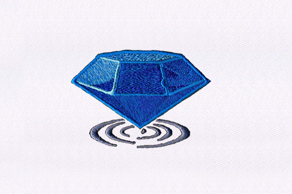 Blue Diamond Embroidery Design
