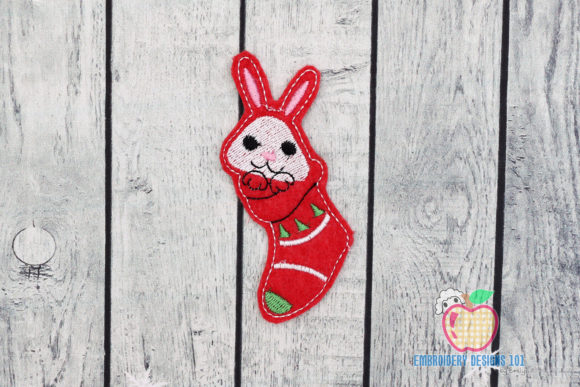 Cute Christmas Bunny Ornament