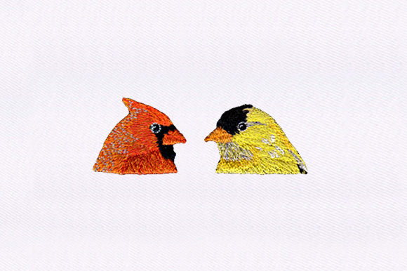 Duo of Birds Embroidery Design