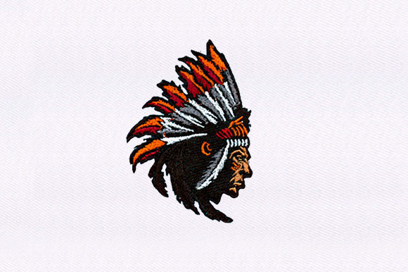 Native Indian Chief Embroidery