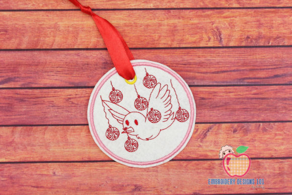 Review: Christmas Bird ITH Ornament for Holiday Sales